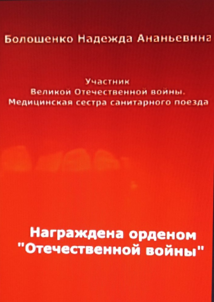 Болошенко Надежда Анатольевна