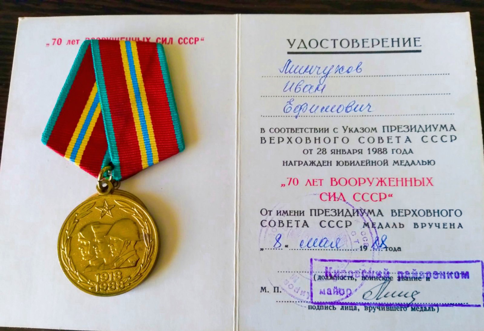 Минчуков Иван Ефимович