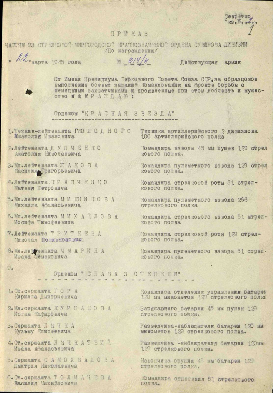 Кравченко Матвей Петрович