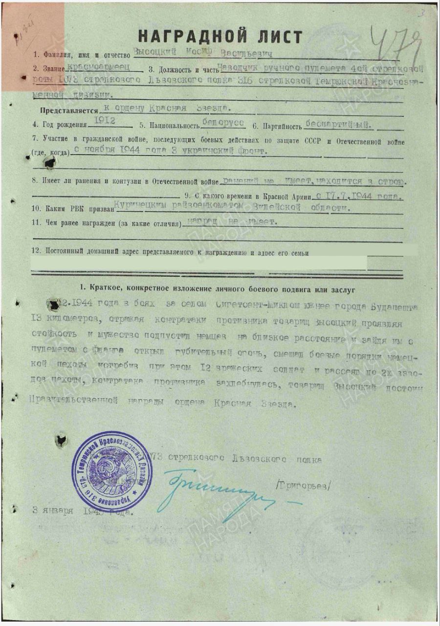 Высоцкий Иосиф Васильевич