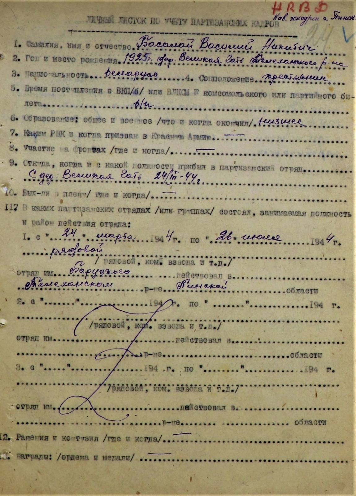 Басалай Василий Никитич