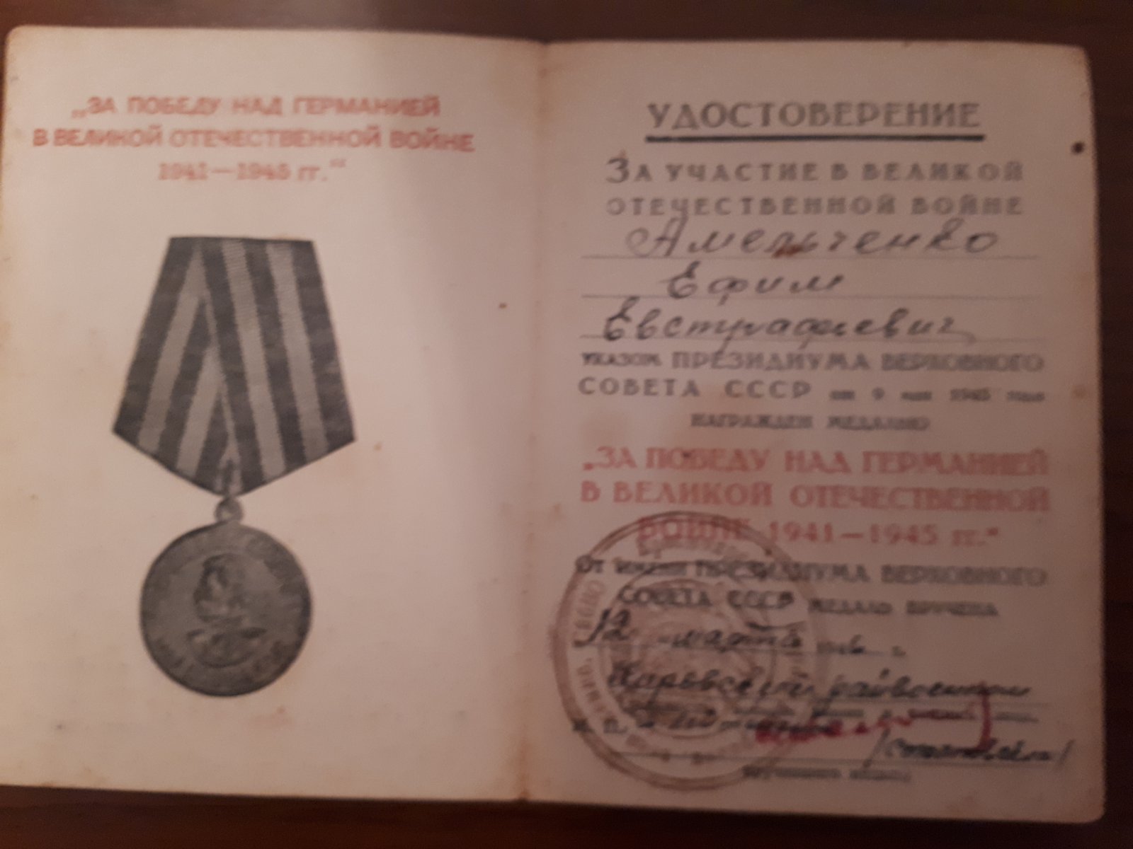 Амельченко Ефим Евстратович