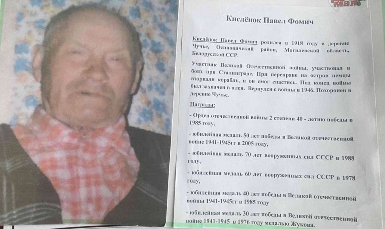 Кислёнок Павел Фомич