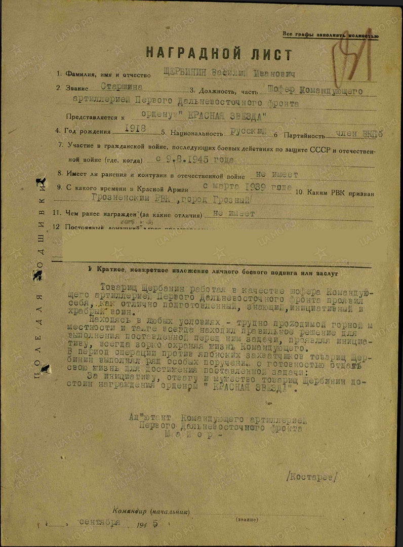 Щербинин Василий Иванович