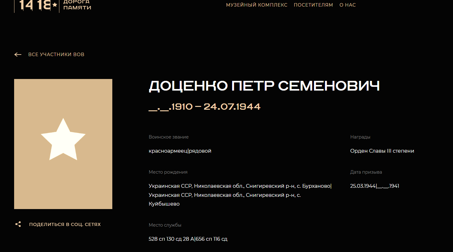 Доценко Пётр Семёнович