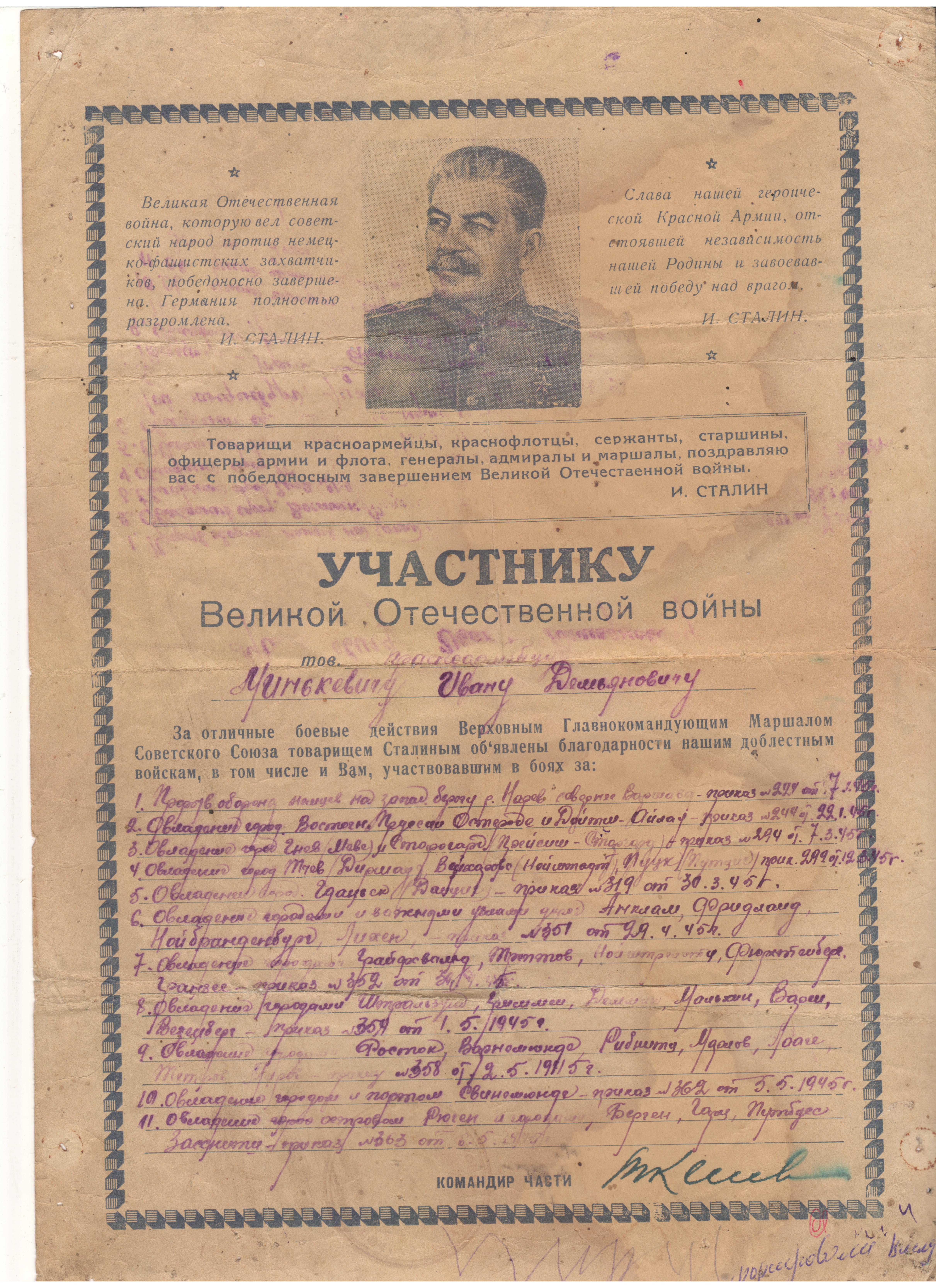 Минкевич Иван Демьянович