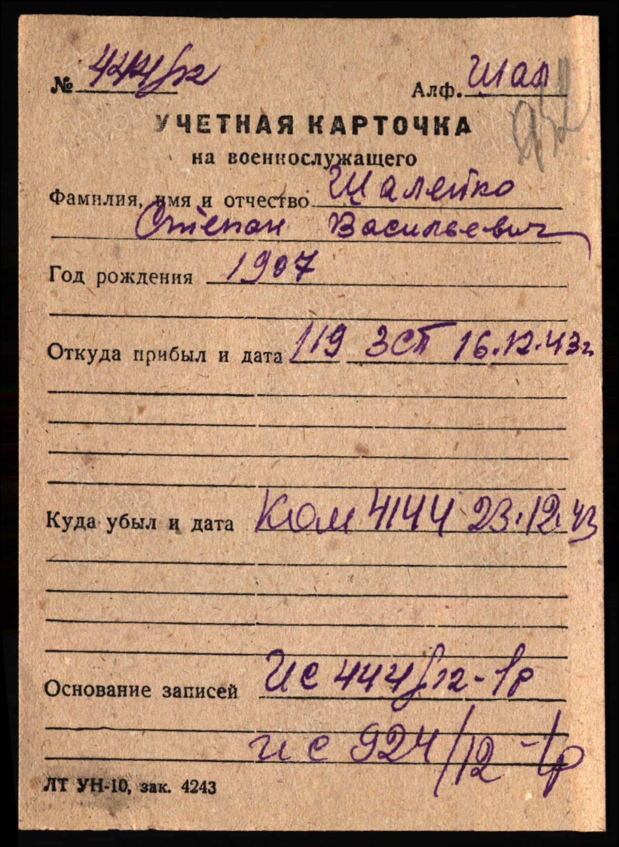 Шалейко Степан Васильевич