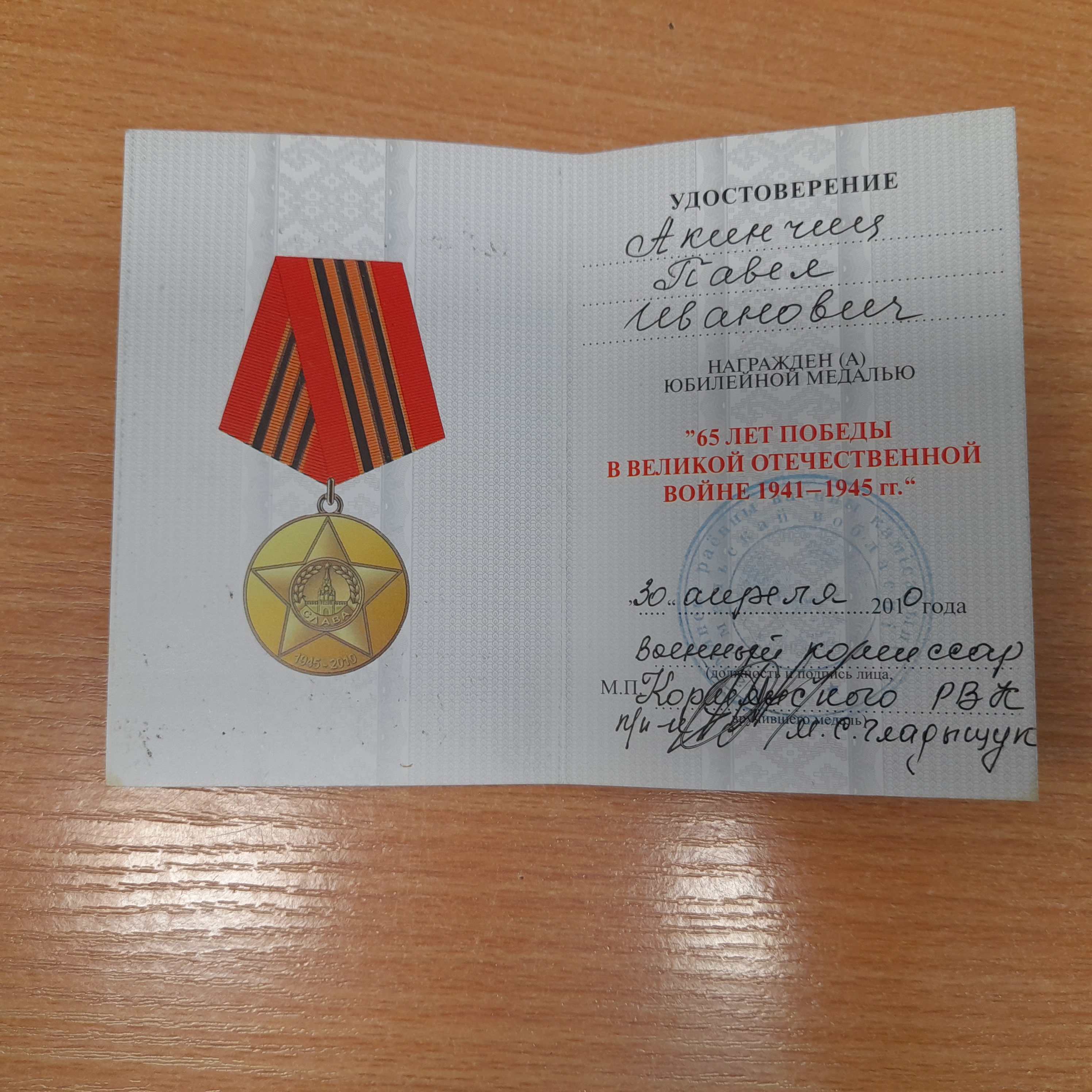 Акинчиц Павел Иванович