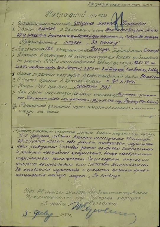 Цыбулько Алексей Петрович