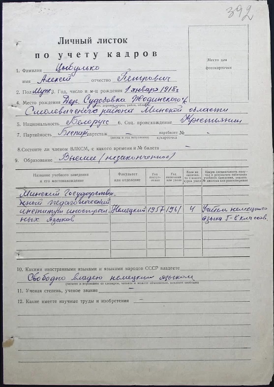 Цыбулько Алексей Петрович