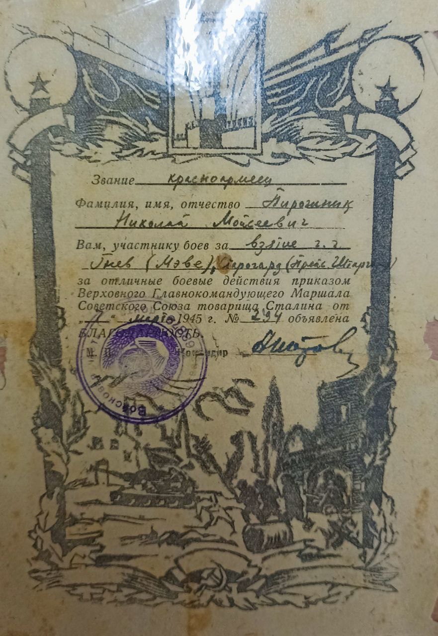 Пирожник Николай Моисеевич