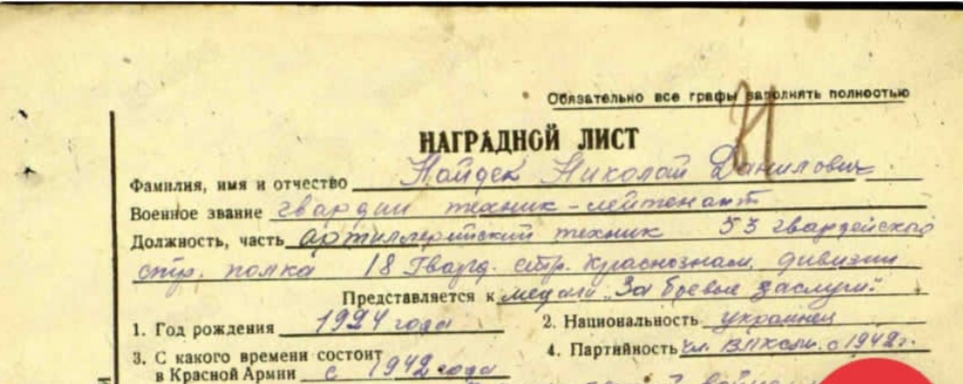 Найдек Николай Данилович