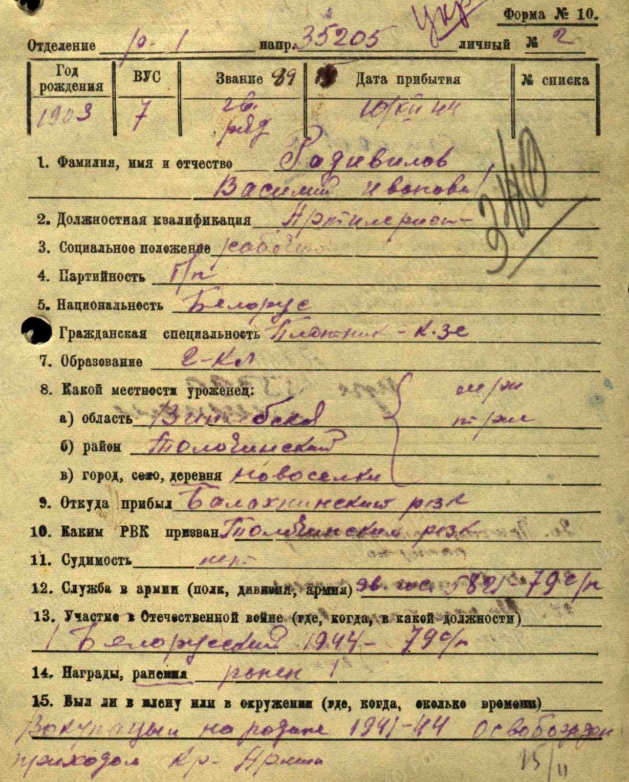 Радивилов Василий Иванович