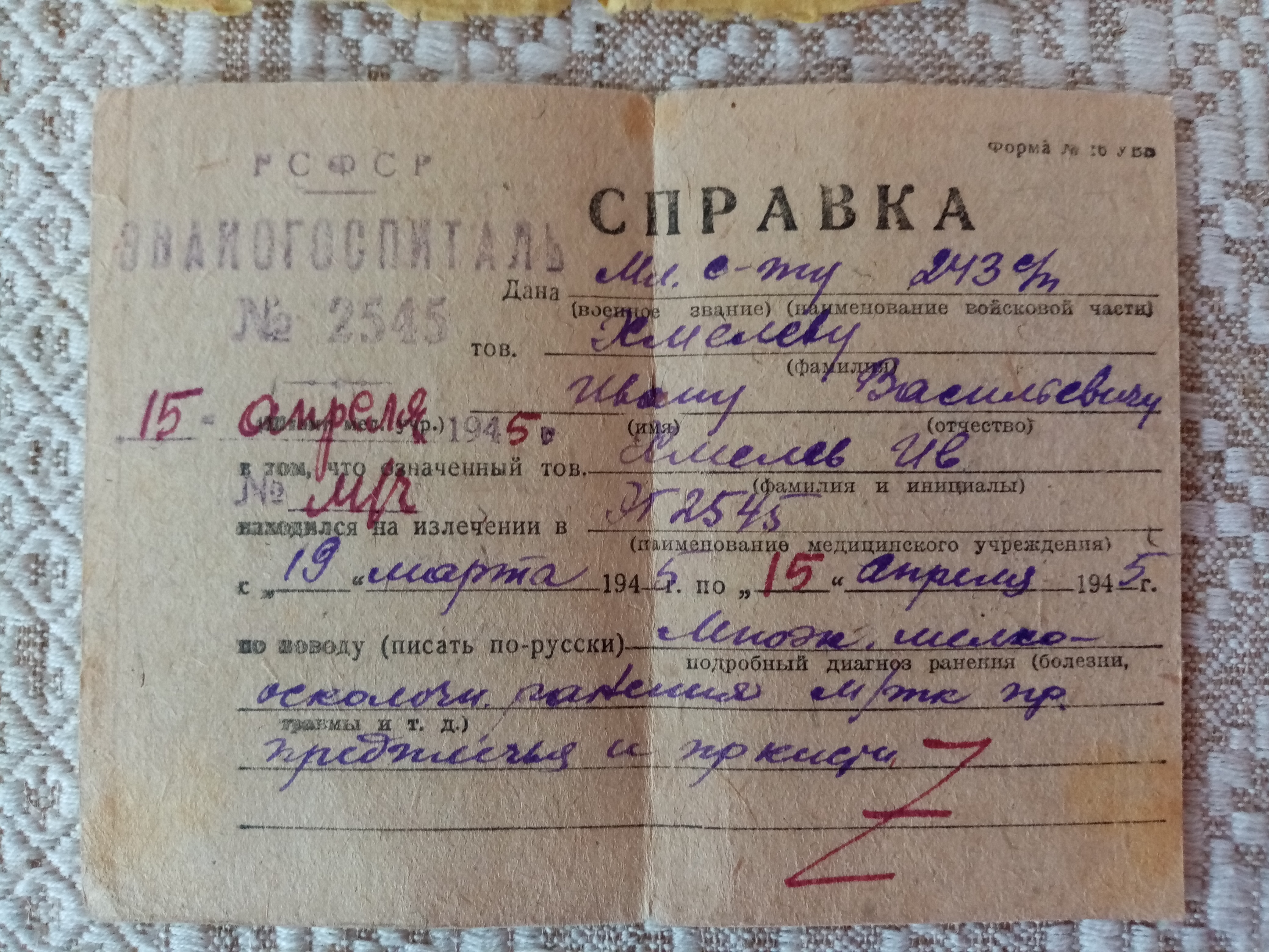 Хмелев Иван Васильевич